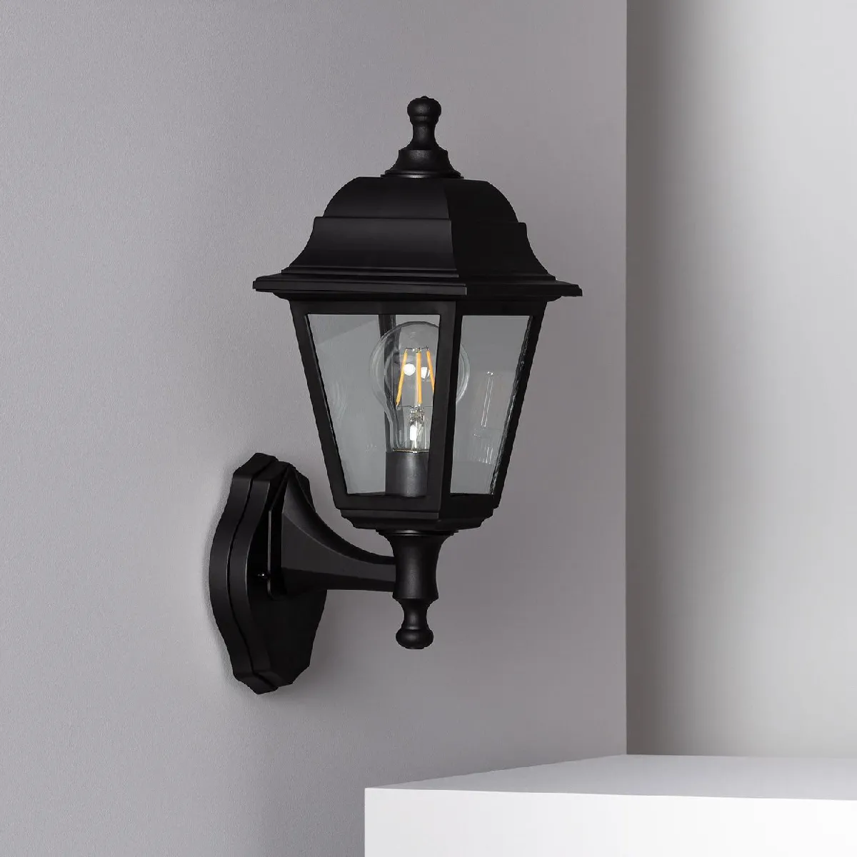 Ledkia Applique murale Mini Villa - Noir Ledkia Applique murale Mini Villa - Noir