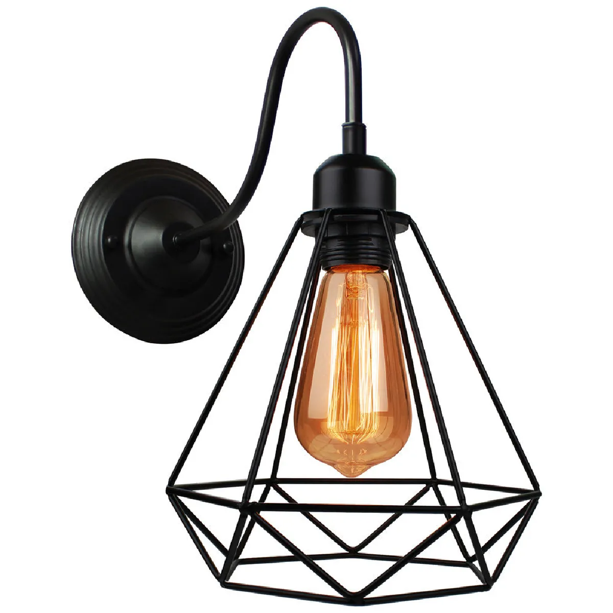 Stoex Applique murale double - Noir