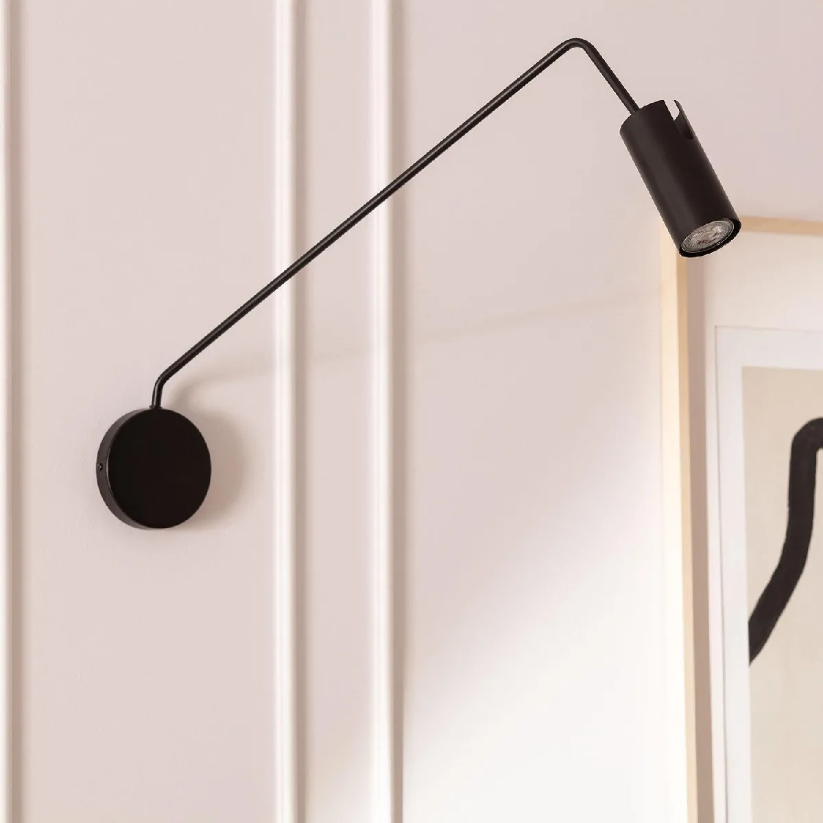 Ledkia Applique murale métal rétro - Noir Ledkia Applique murale métal rétro - Noir