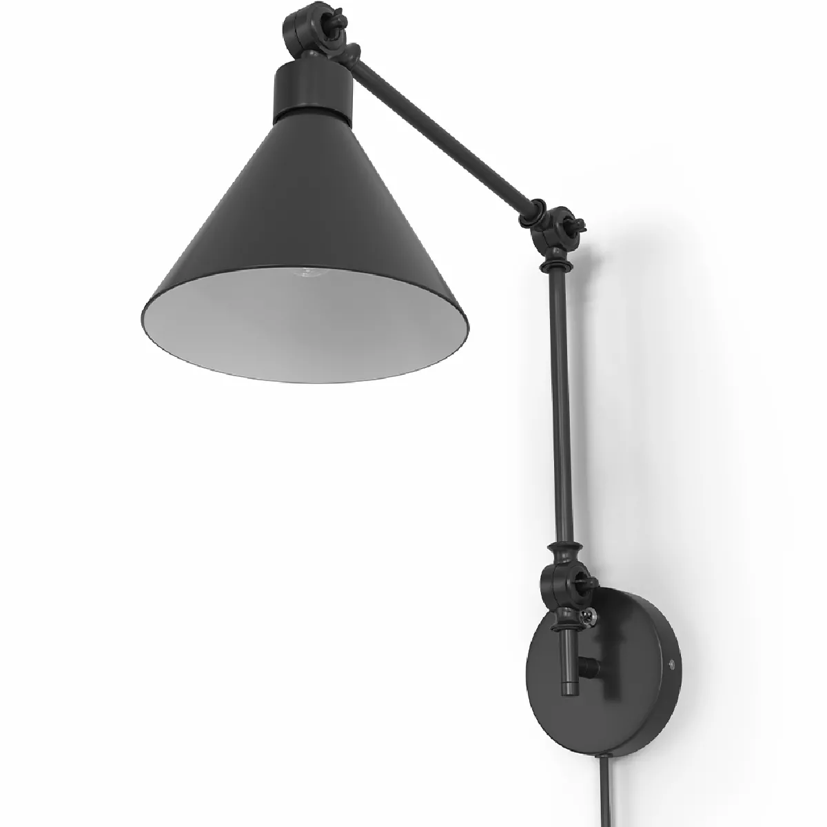 Applique Murale - Lampe de Lecture Réglable - Noir Noir Applique Murale - Lampe de Lecture Réglable - Noir Noir
