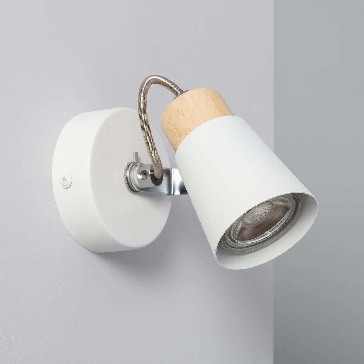Ledkia Applique murale Mara 1 Spot - Blanc Ledkia Applique murale Mara 1 Spot - Blanc