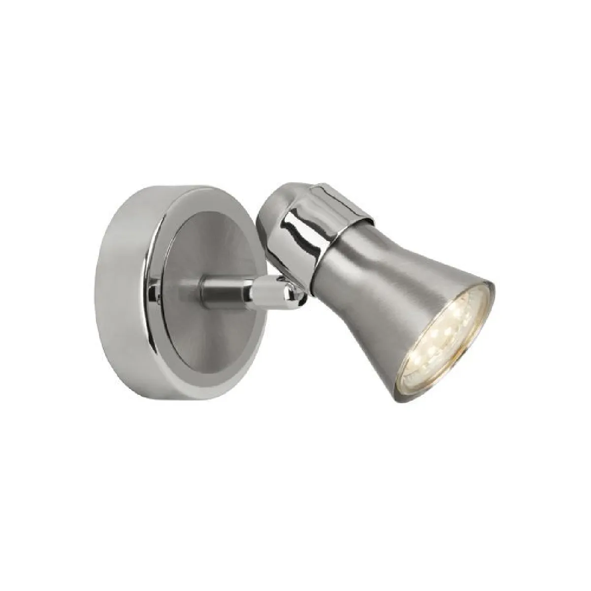 Brilliant (Lighting) Brilliant Applique Sanny - Acier Chrome