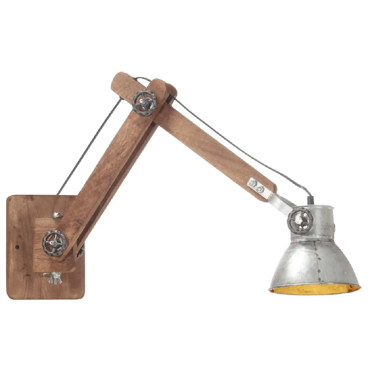 VidaXL Lampe Style Industriel Argenté