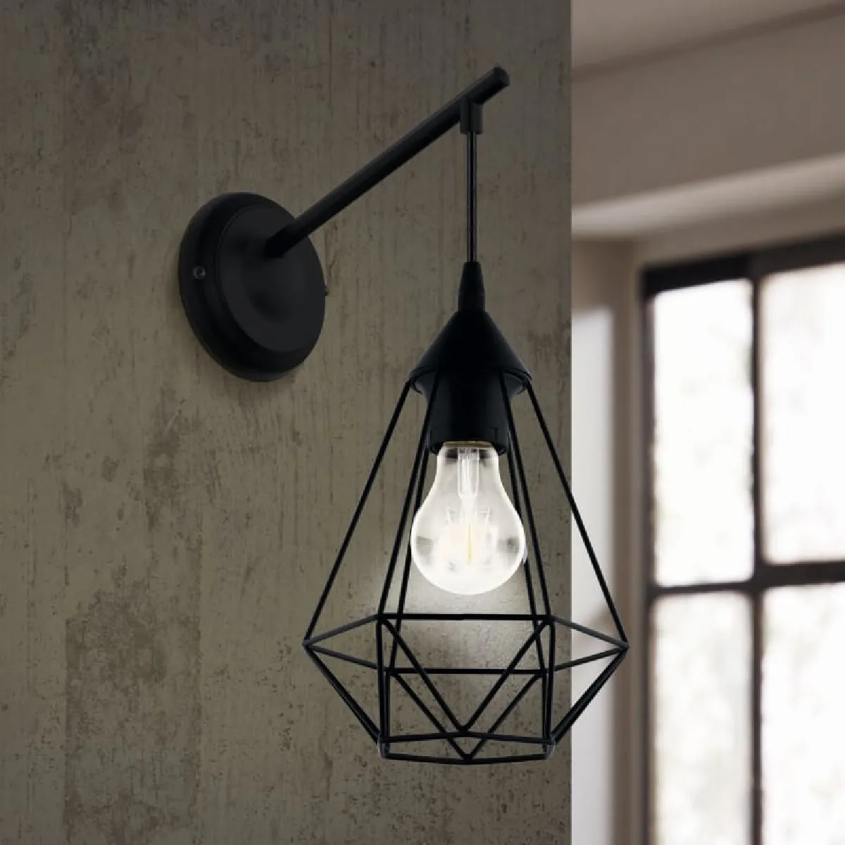 Eglo Noir Applique Tarbes