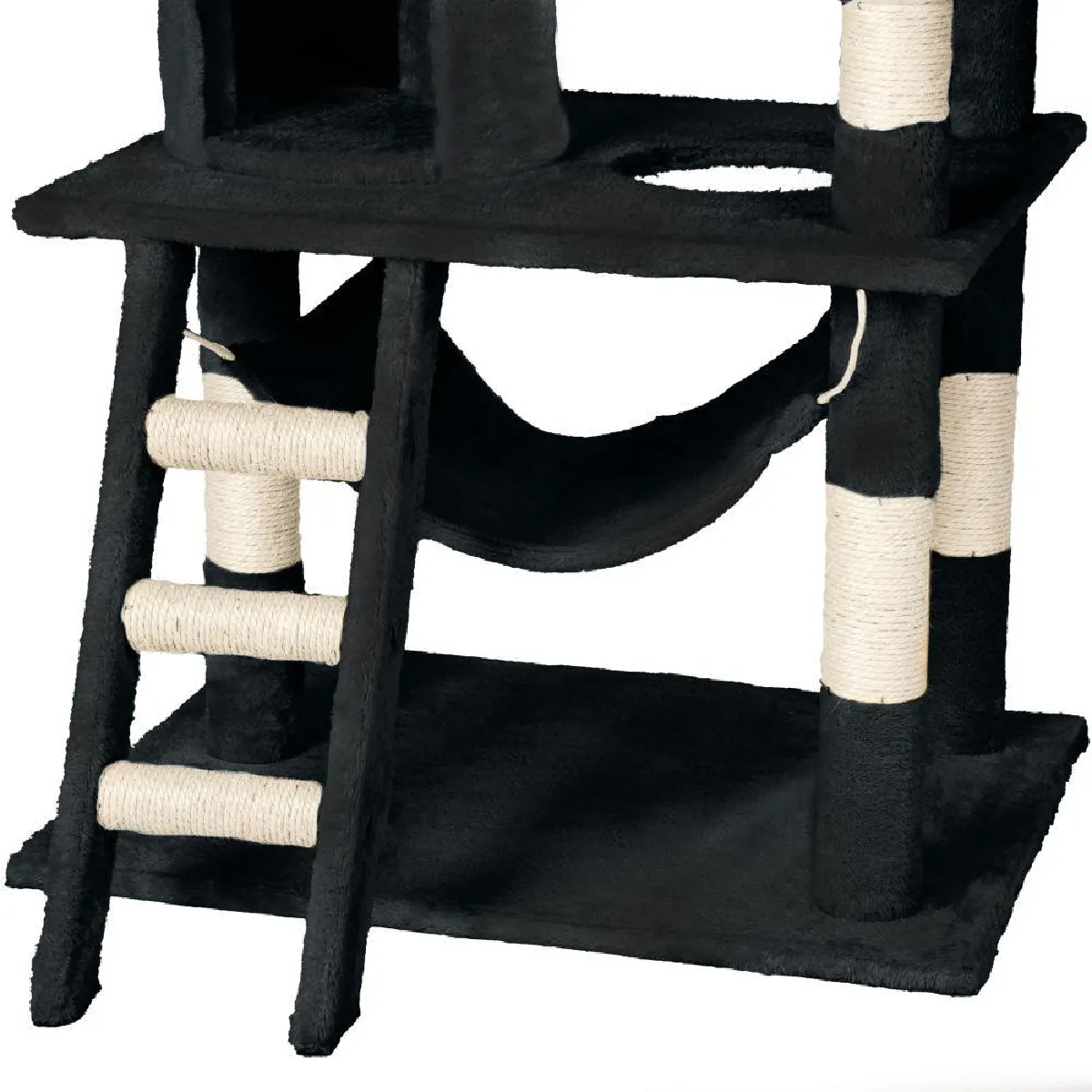 Arbre &Agrave; Chat 141 Cm Noir Helloshop26 3708130