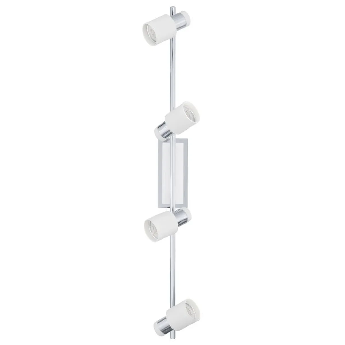 Applique murale 4 spots davida 4x5w chrome, blanc - eglo lighting - 92087