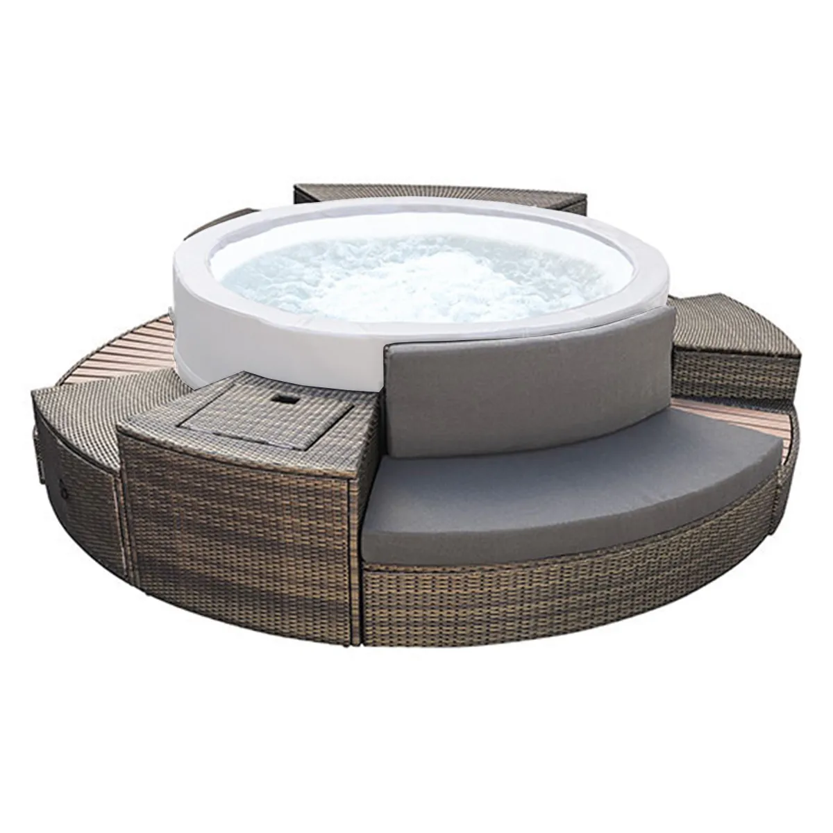 NETSPA  Mobilier 5 Modules Spa - Marron