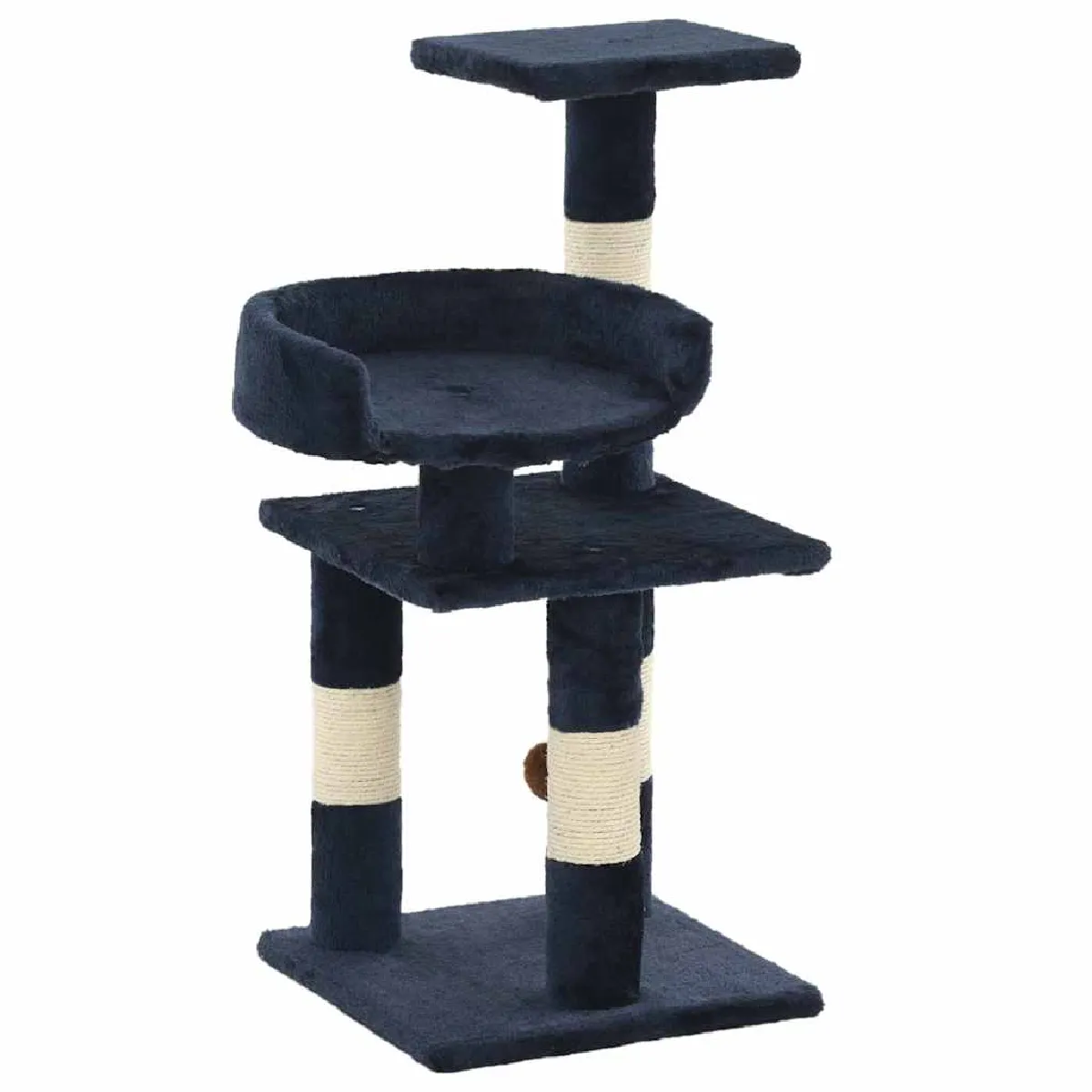 Vidaxl Bleu Arbre À Chat Avec Griffoirs En Sisal 65 Cm - Image 3