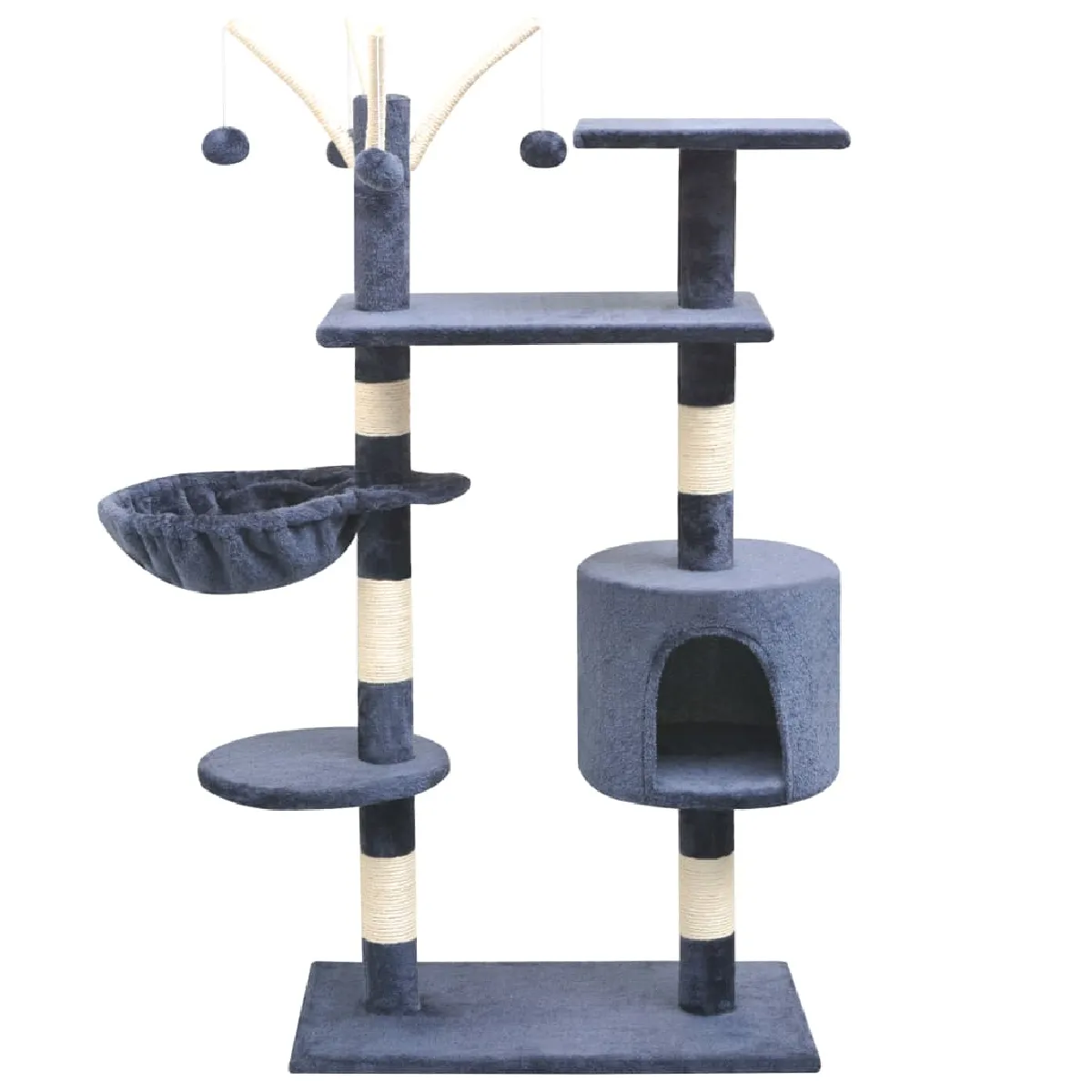 vidaXL Arbre à chat avec griffoirs 125 cm - vue 2