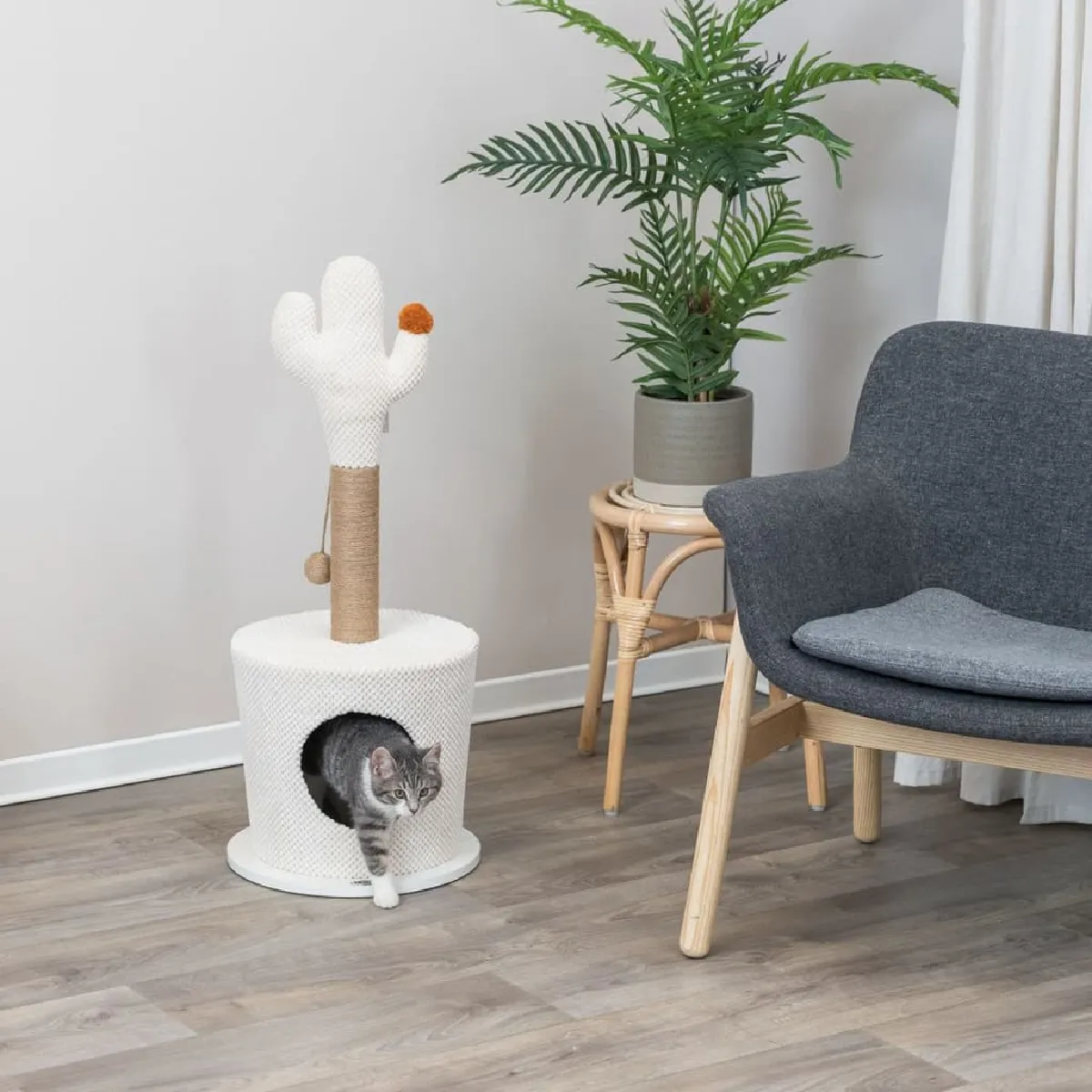 TRIXIE Nid agréable pour chat avec cactus TRIXIE Nid agréable pour chat avec cactus