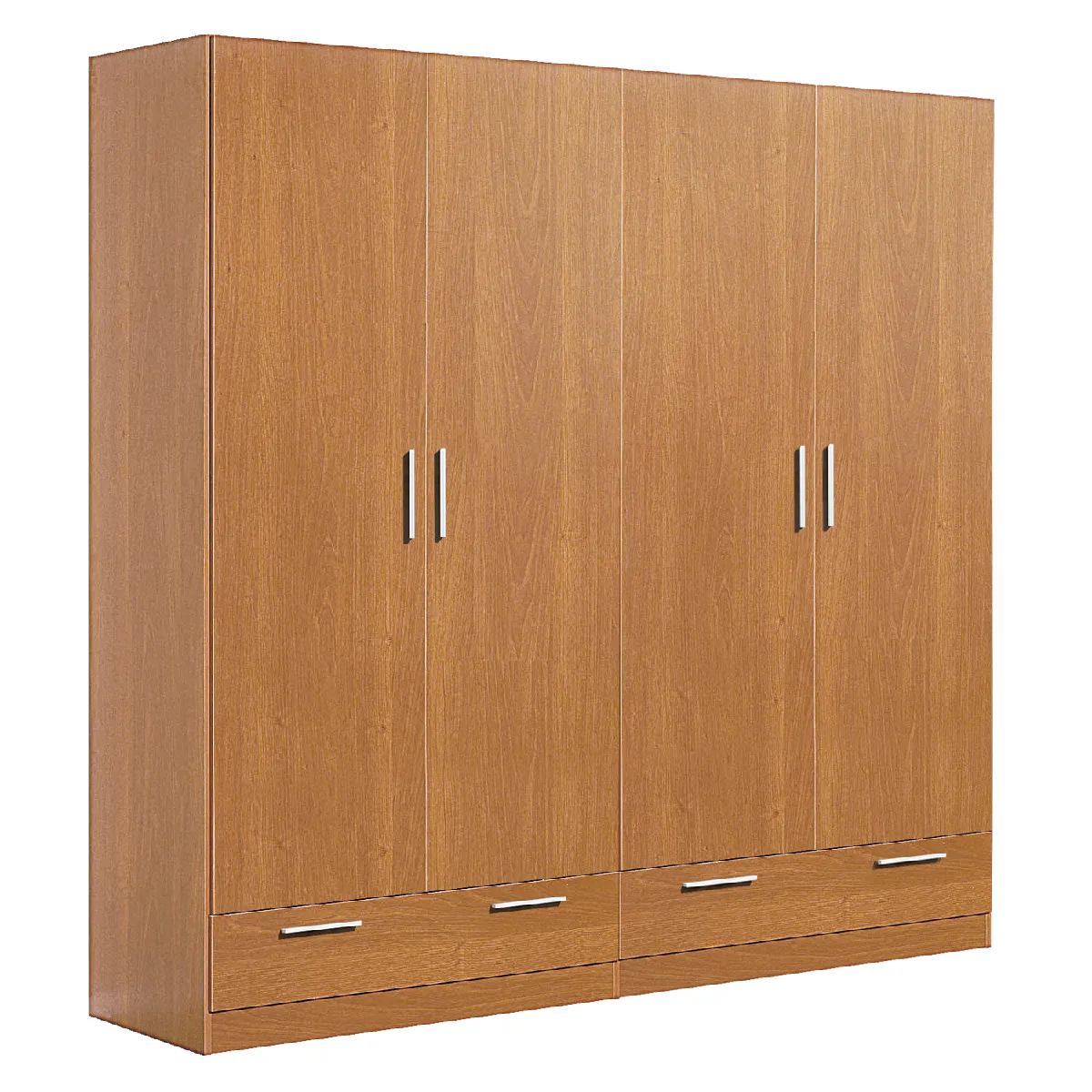 Pegane Armoire 4 portes - Merisier