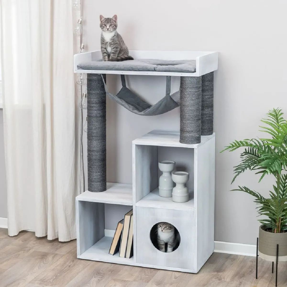 Trixie Arbre à chat 72x38x110 cm - Gris Trixie Arbre à chat 72x38x110 cm - Gris
