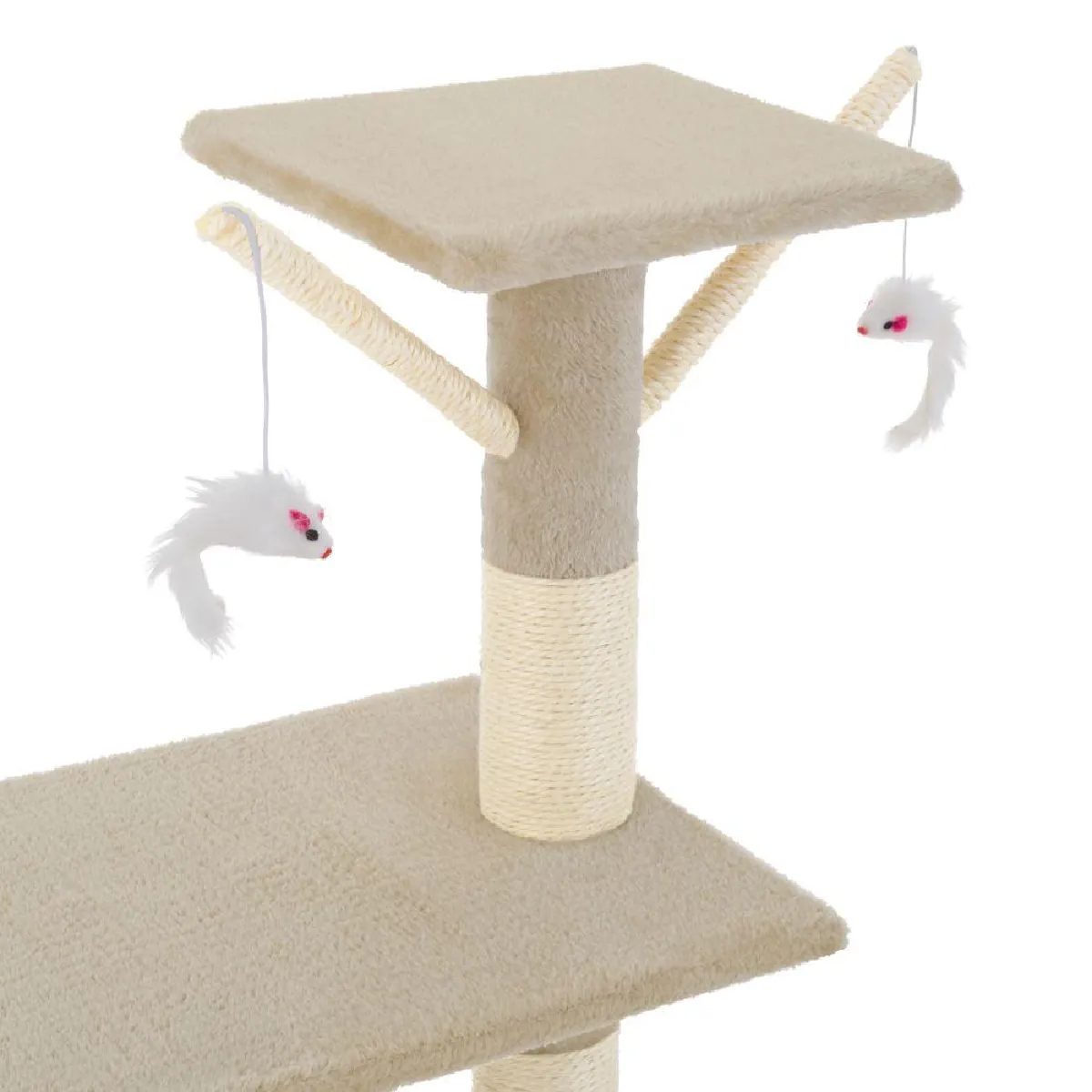 Arbre &Agrave; Chat 142 Cm Beige Helloshop26 3708072