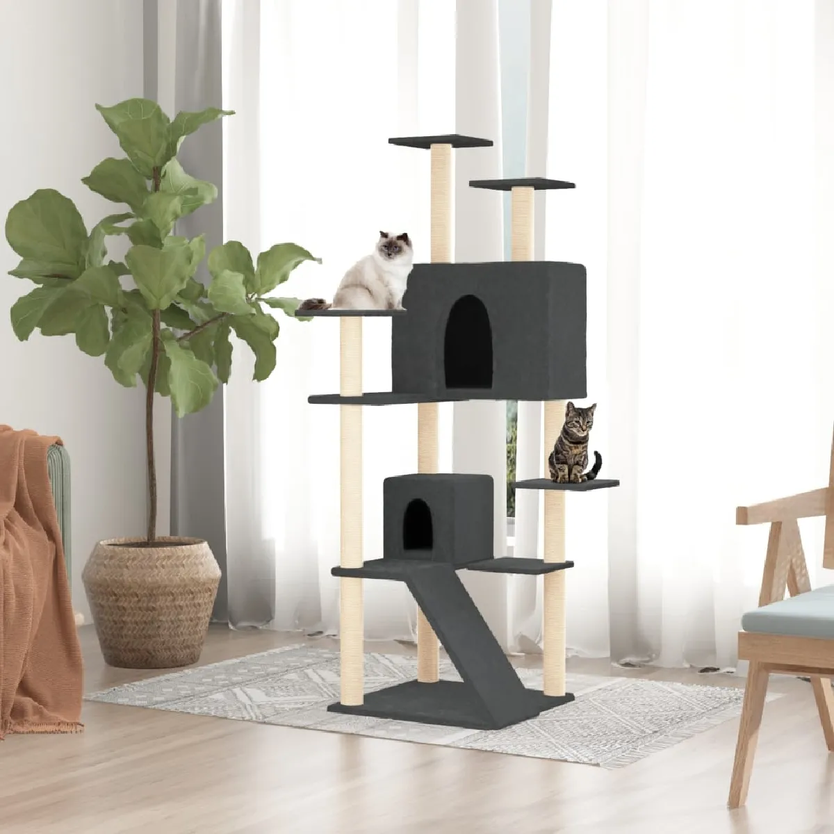 vidaXL Arbre à chat avec griffoirs en sisal