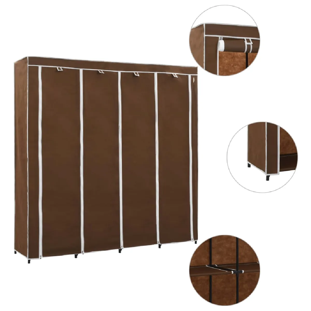 vidaXL Garde robe 4 compartiments