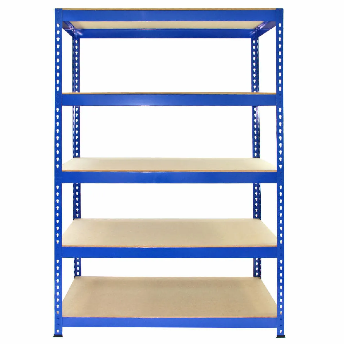 Non Communiqué Bleu 10 Rayonnages Q-Rax S En Métal 120 X 45 X 180 Cm 100% Sans Boulons - Image 3