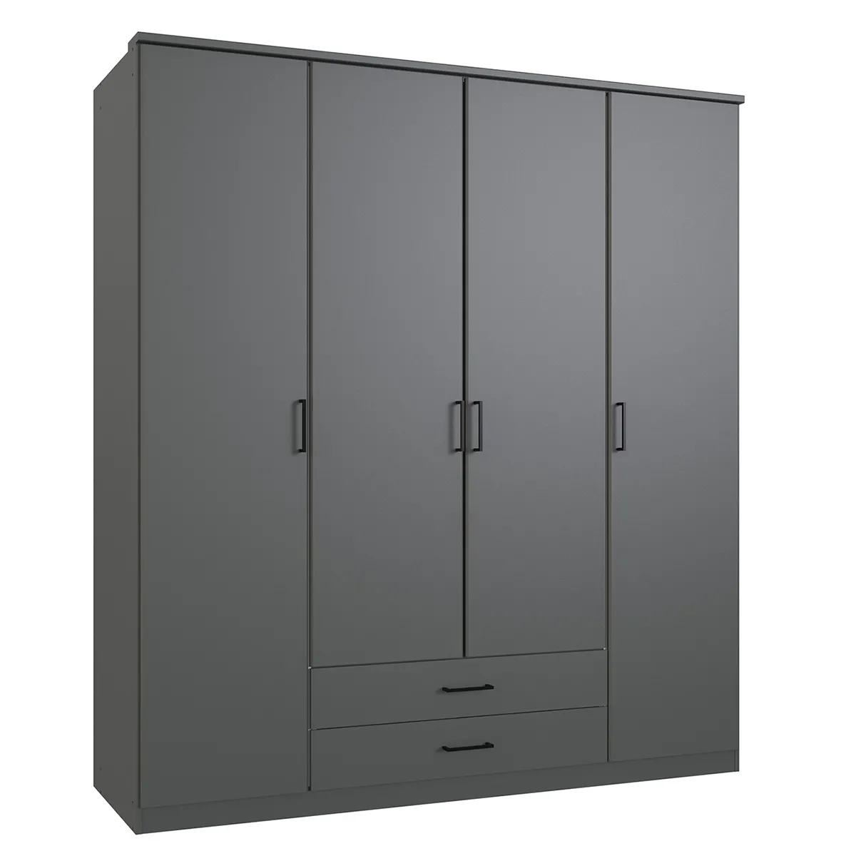 Pegane Armoire de rangement - Gris graphite