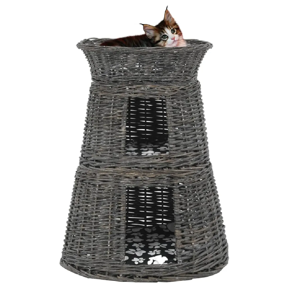 vidaXL Paniers pour chats Gris 60 cm vidaXL Paniers pour chats Gris 60 cm