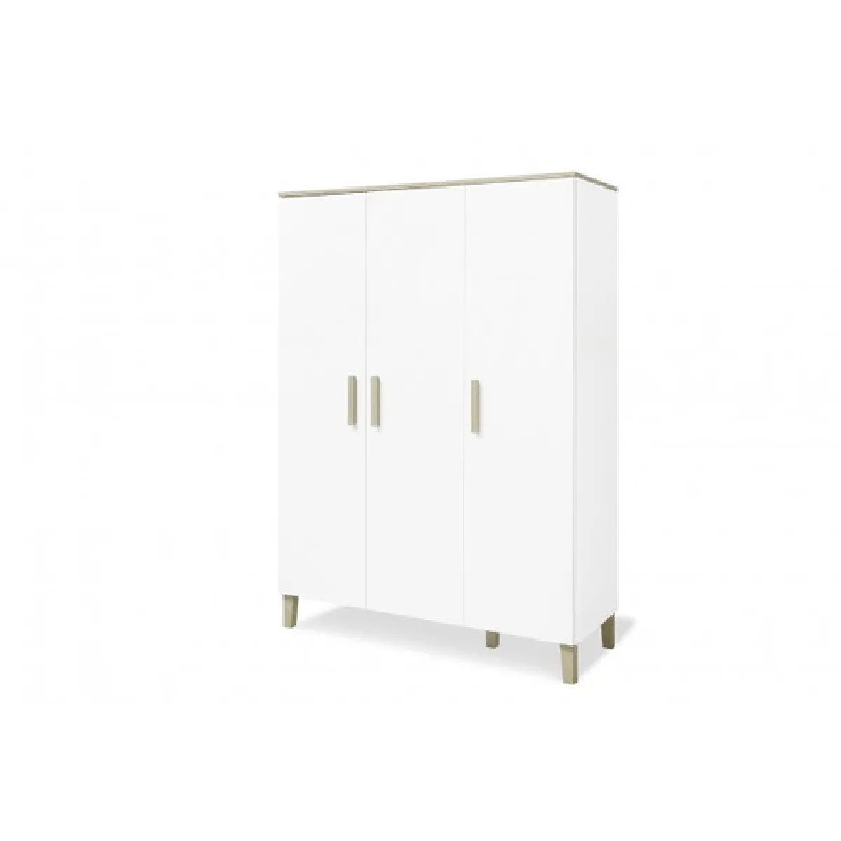 Pinolino Armoire enfant 3 portes - Blanc