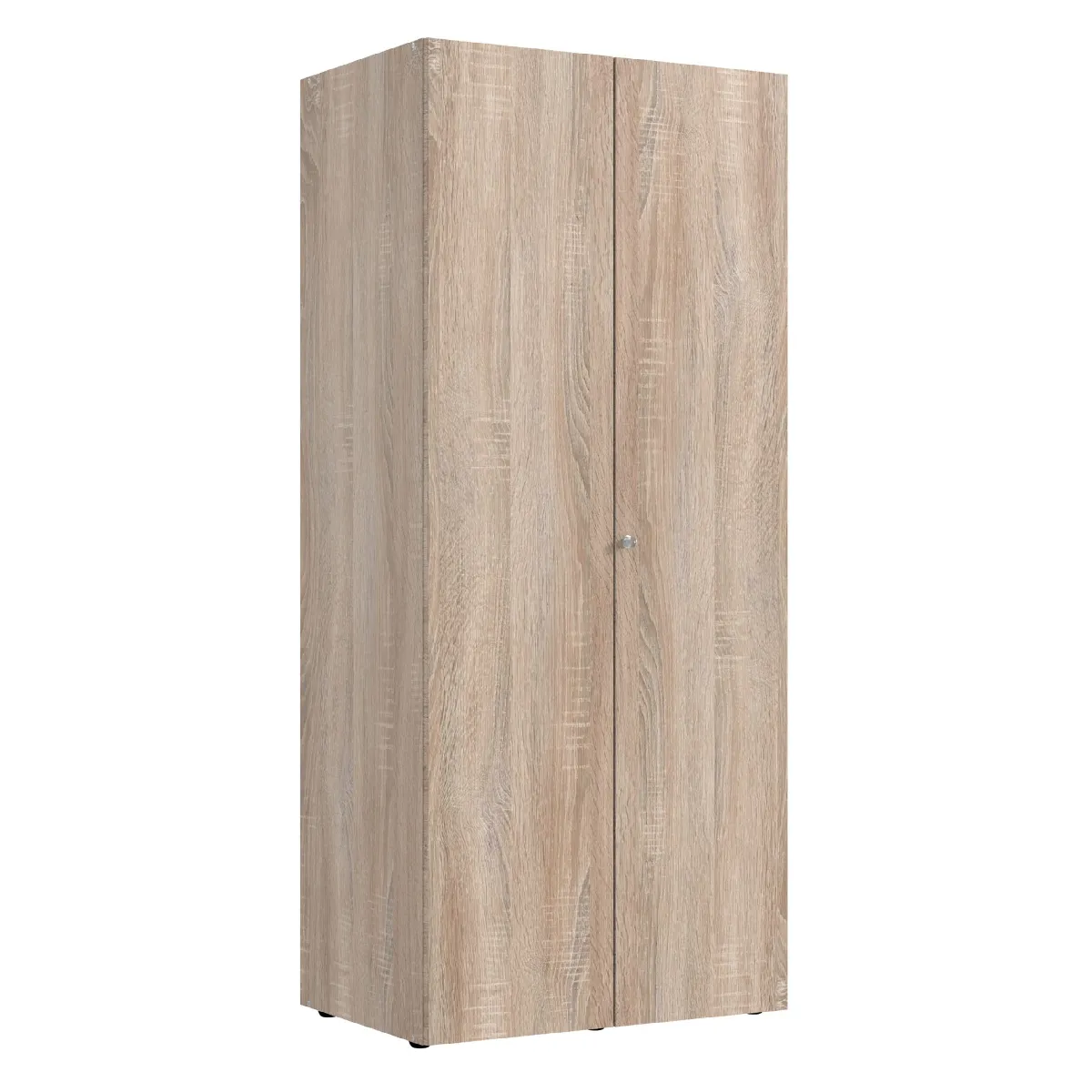 Pegane Armoire penderie 2 portes - Chêne Pegane Armoire penderie 2 portes - Chêne