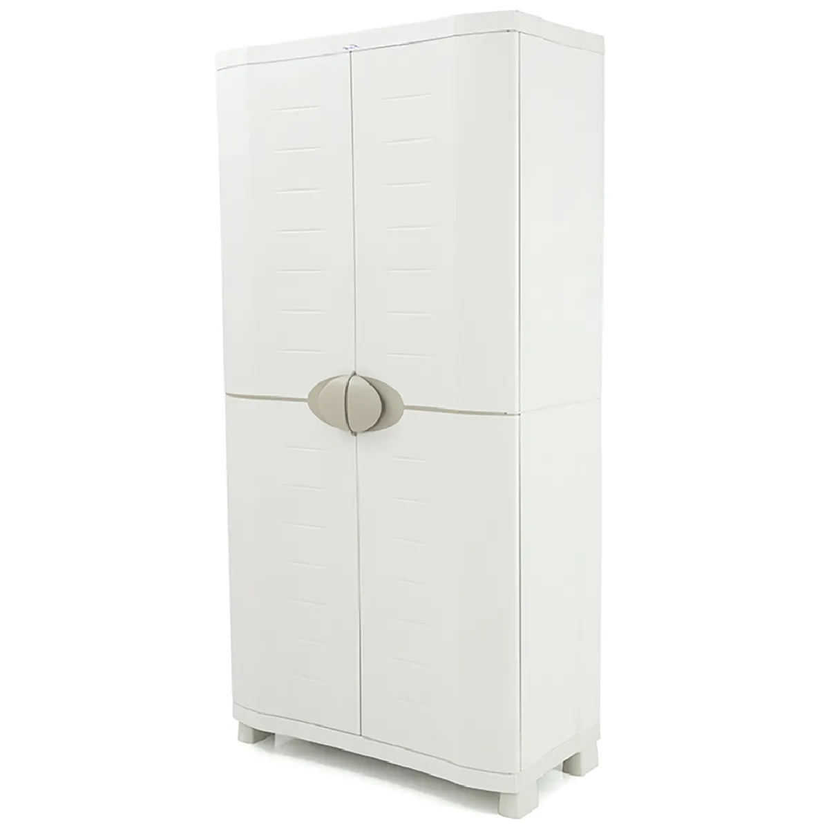 Pegane Armoire penderie plastique - Beige