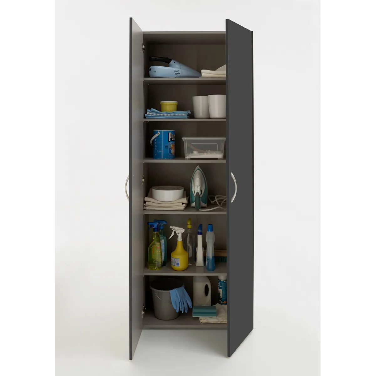 Pegane Armoire de rangement - Graphite