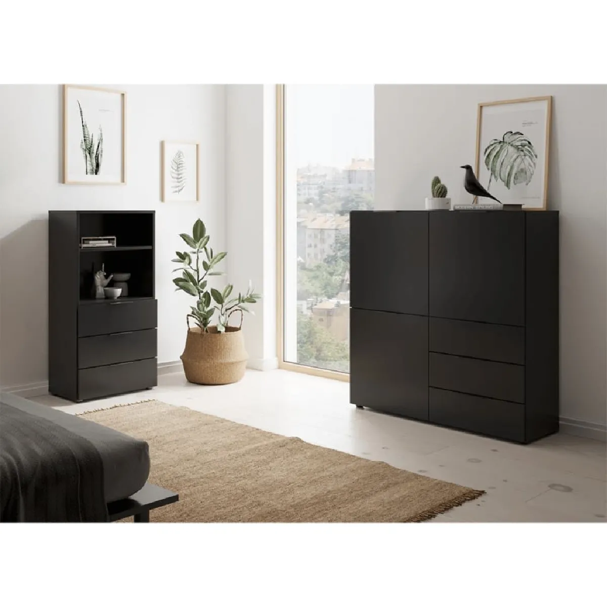 FMD Commode Noir FMD Commode Noir