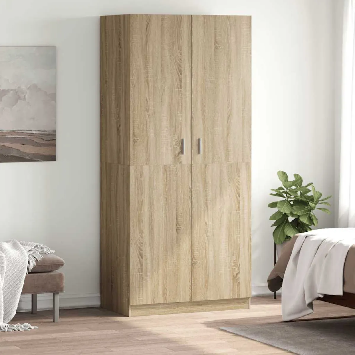Vidaxl Garde-robe Chêne sonoma - 90 cm