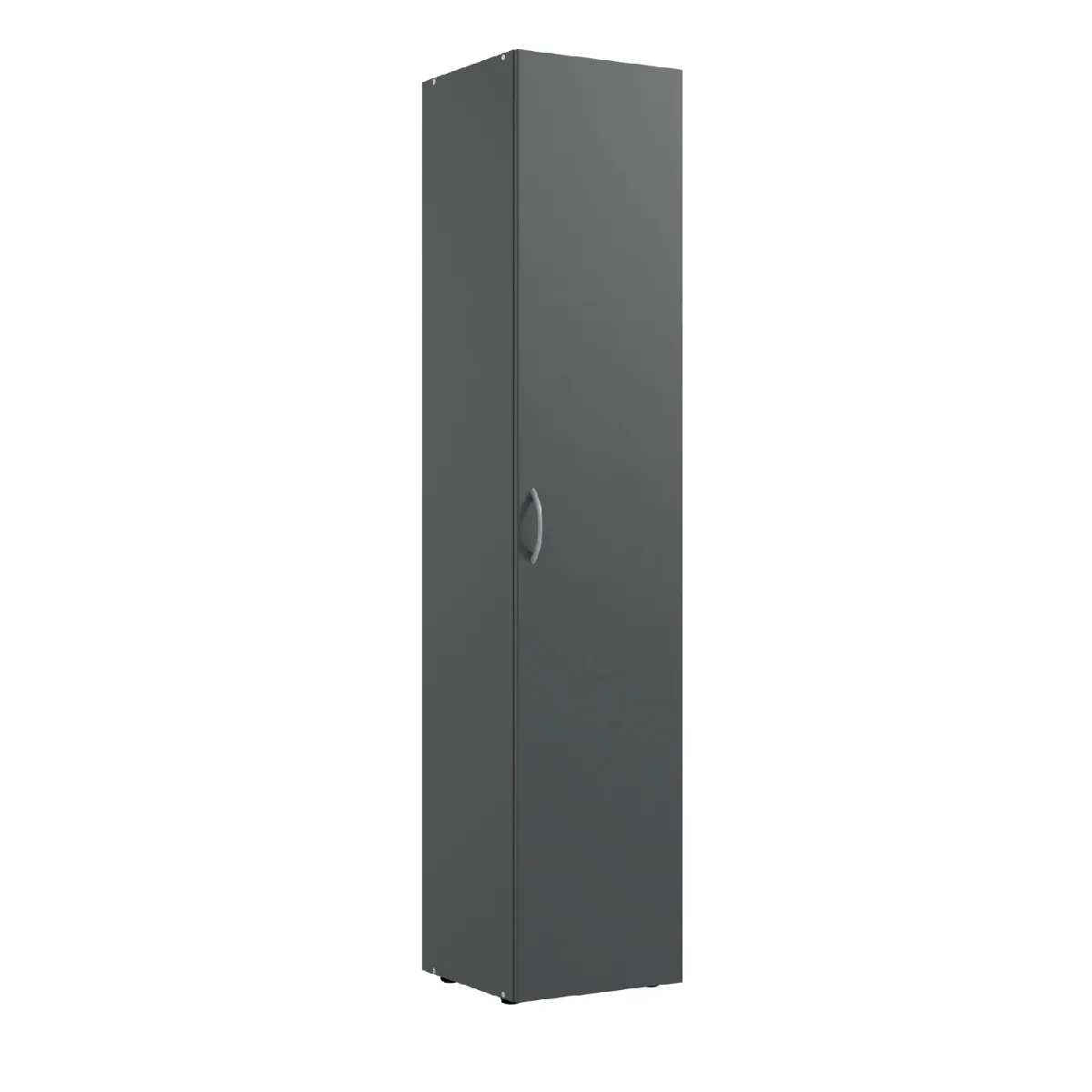 Pegane Armoire penderie 1 porte - Graphite