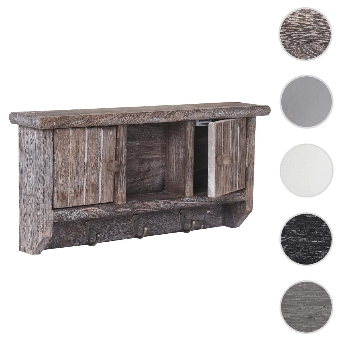 Mendler Marron Armoire À Clés En Métal