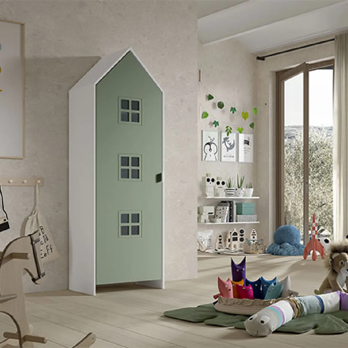 Mes Armoire Casmy enfant - Vert