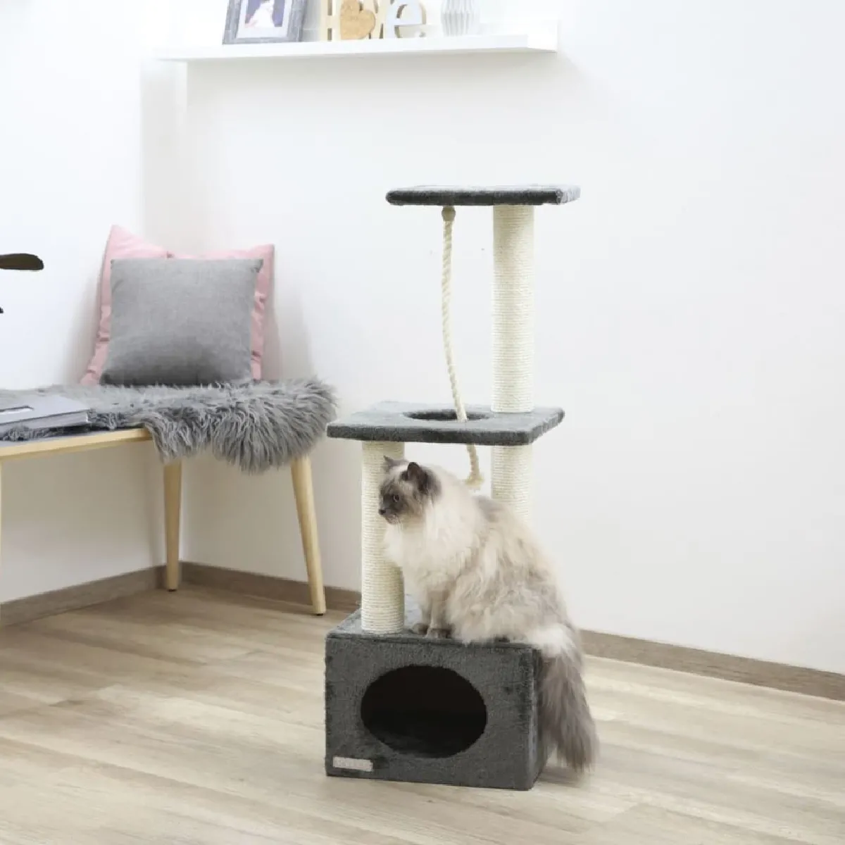 Arbre &agrave; chat Platin Pro 106 cm Anthracite Kerbl Anthracite