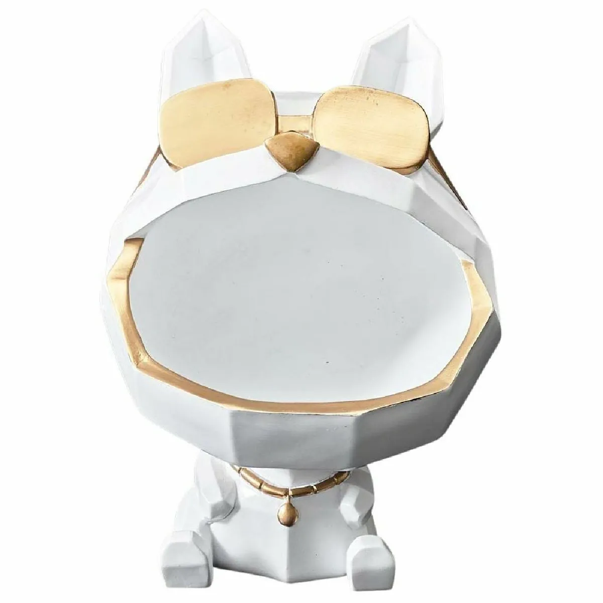 The Home Deco Factory Blanc Vide-Poche Chien