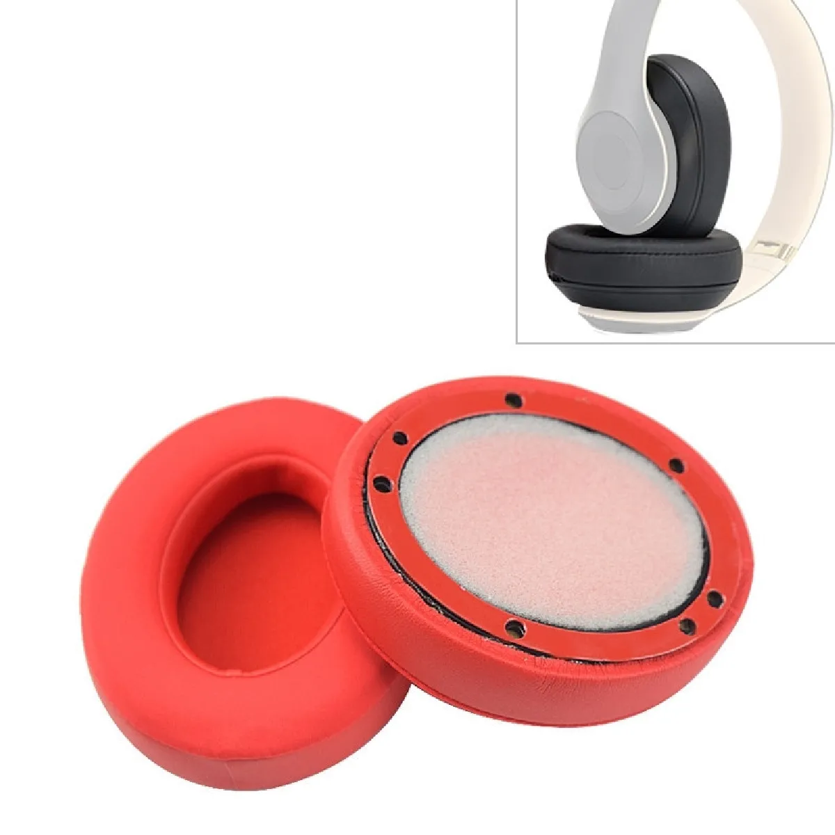 Wewoo Rouge Coussinets Pour Casque Beats