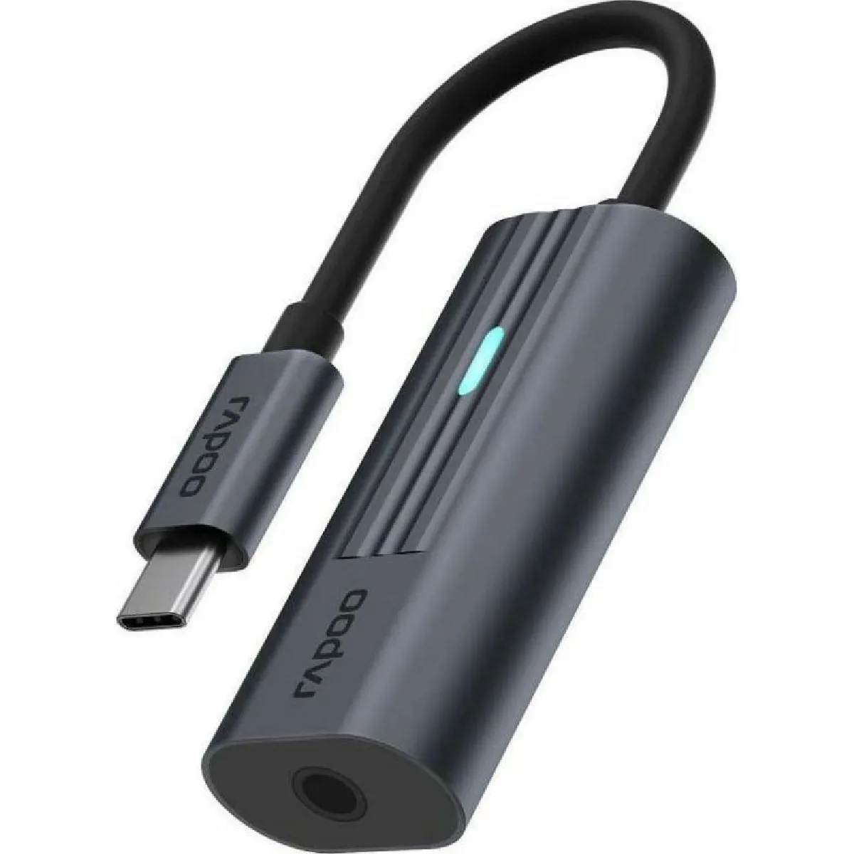 Rapoo Noir Adaptateur Audio Usb-C Vers 3,5 Mm