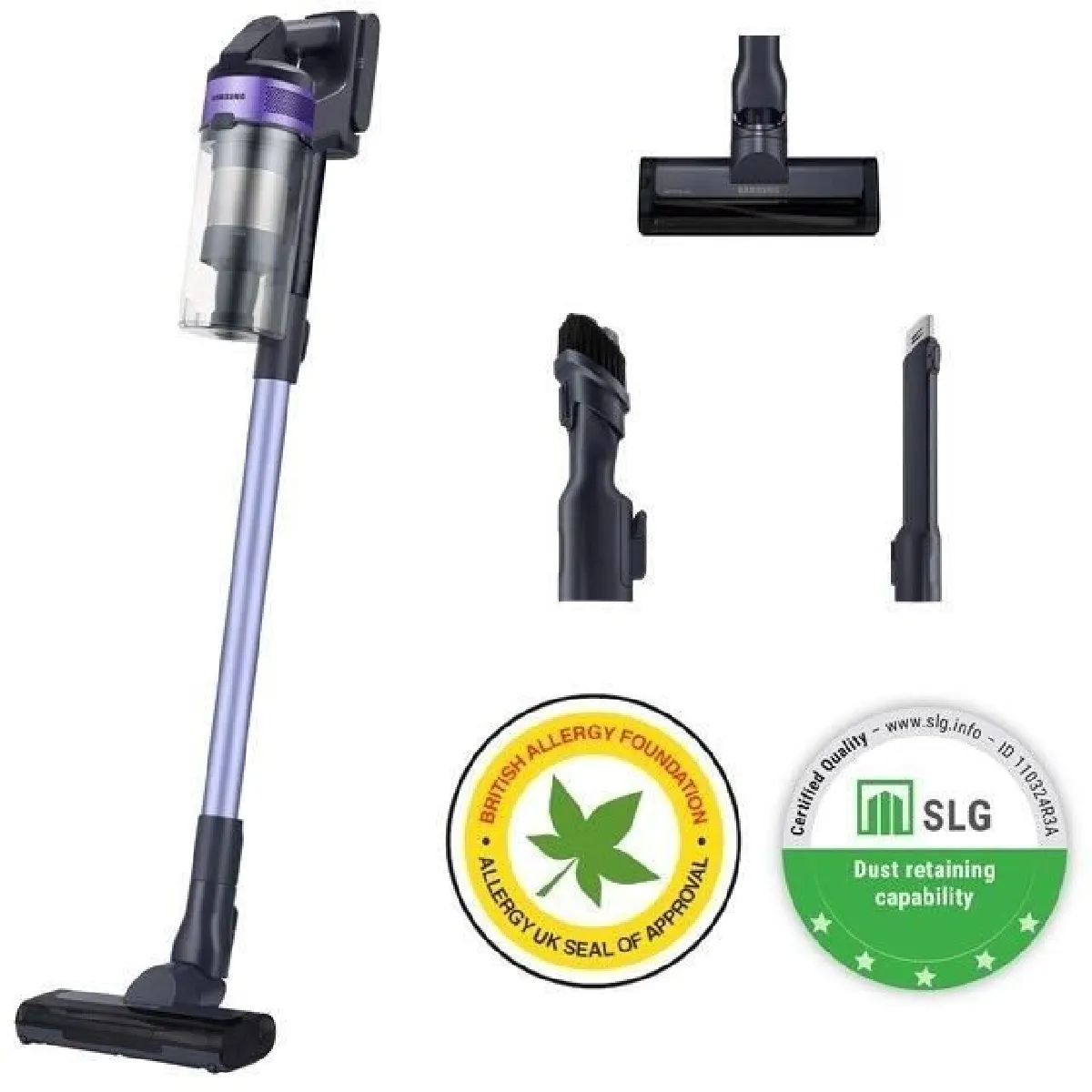 Samsung VS15A6031R4 Jet 60 - Sans fil - 40 min - Aspirant - 0.8 l - Violet