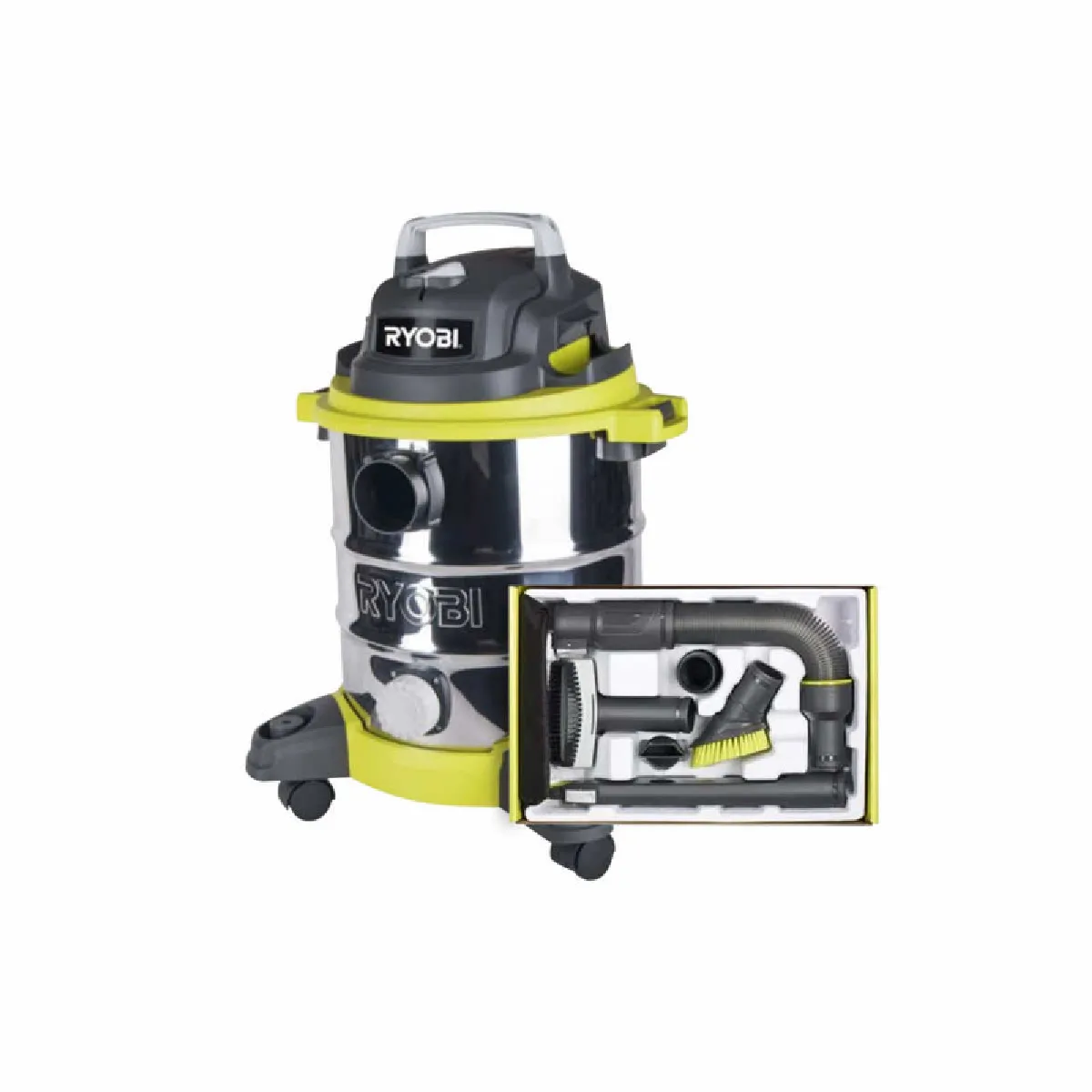 Ryobi Pack Aspirateur RVC G + 6 accessoires