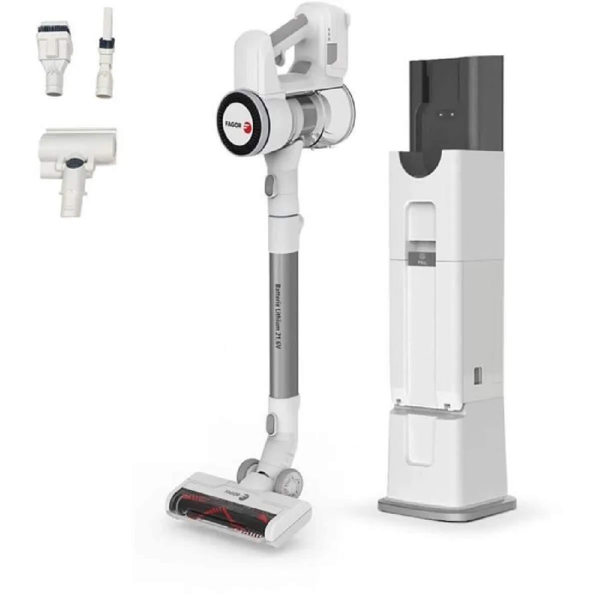 Aspirateur Balai FAGOR FG6415 – 300 W, Autonomie 60 min, Base Auto Nettoyante - vue 8