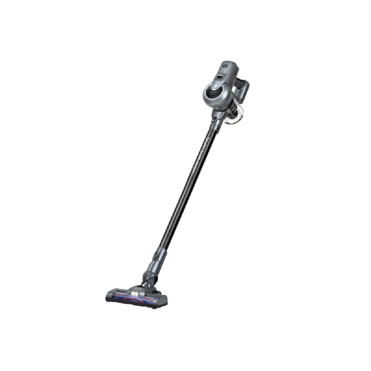 Aspirateur balai sans fil 2 en 1 multifonction sans sac 2 vitesses puissant léger silencieux avec brosse LED - vue 2