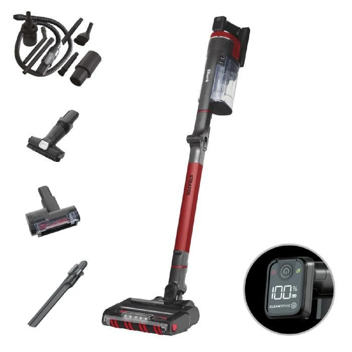 SHARK Stratos IZ400EU - Aspirateur Balai sans fil - Technologie DuoClean + PowerFins Plus - Eclairage LED - Image 3