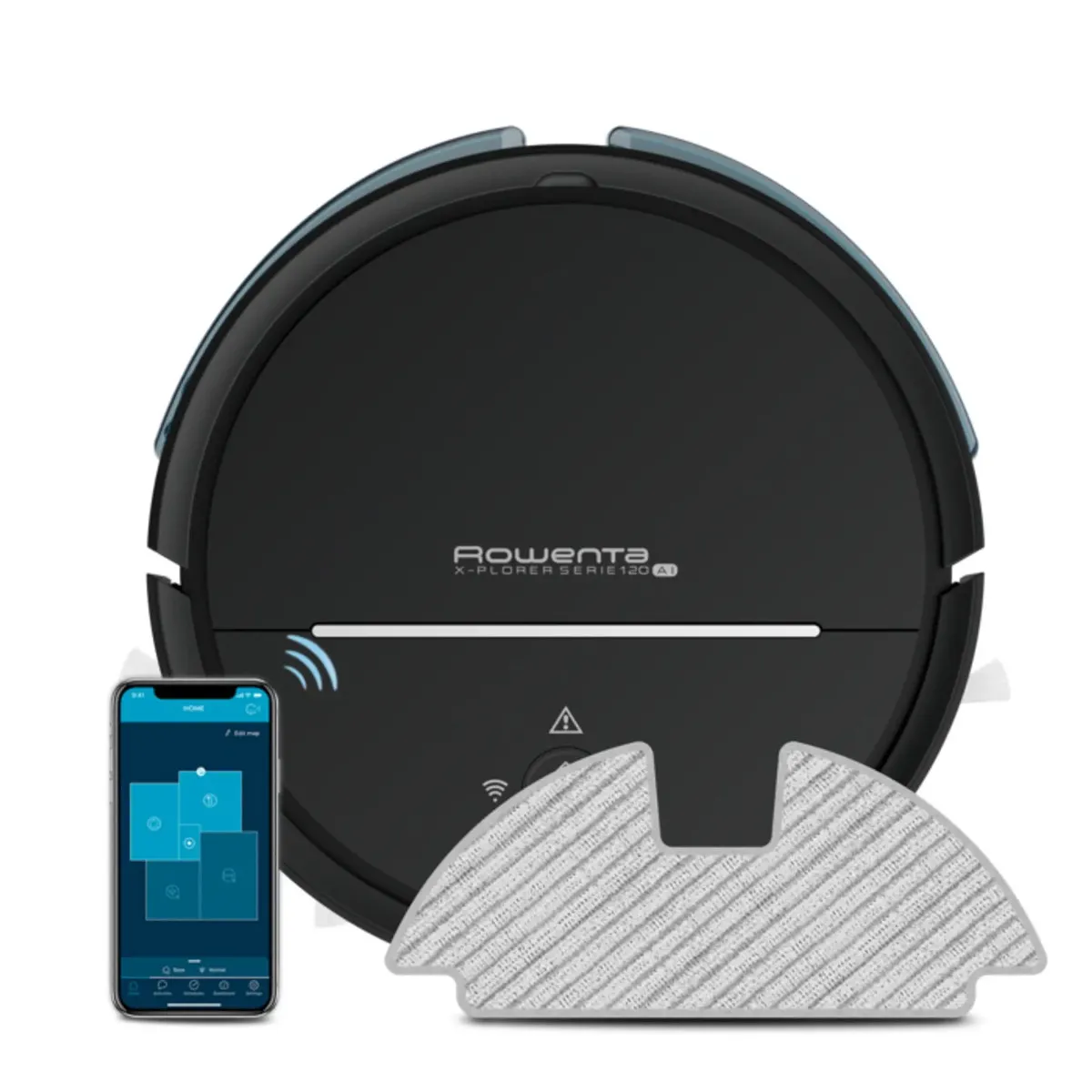 Aspirateur Robot Rowenta RR7875WH – Navigation IA, Nettoyage 4-en-1 - vue 2
