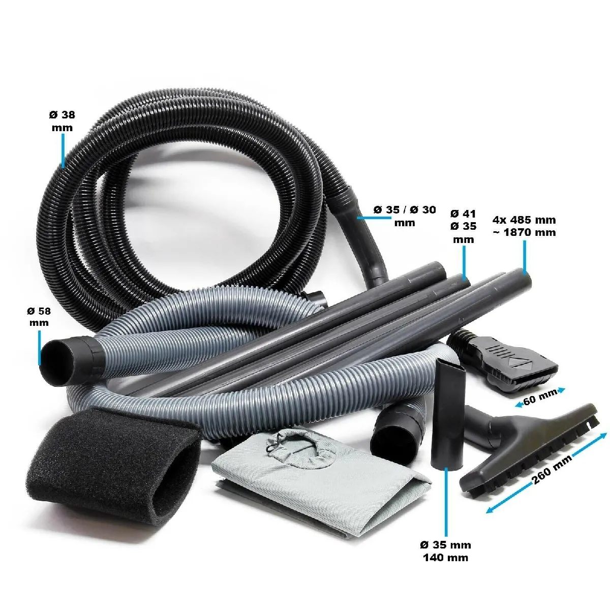 Helloshop26 Aspirateur bassin