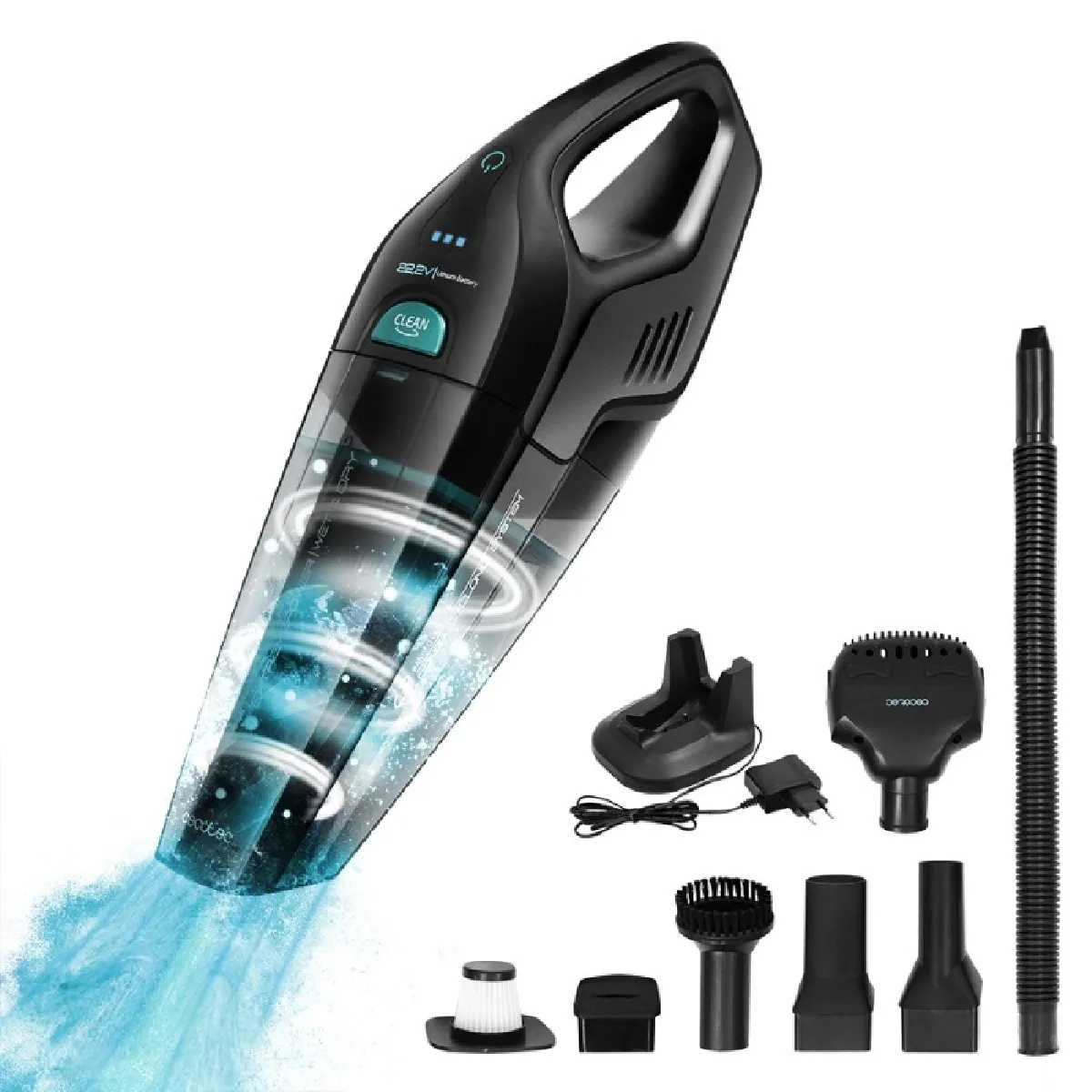 CECOTEC  Conga Immortal Extreme 22,2 Animal Hand - Noir