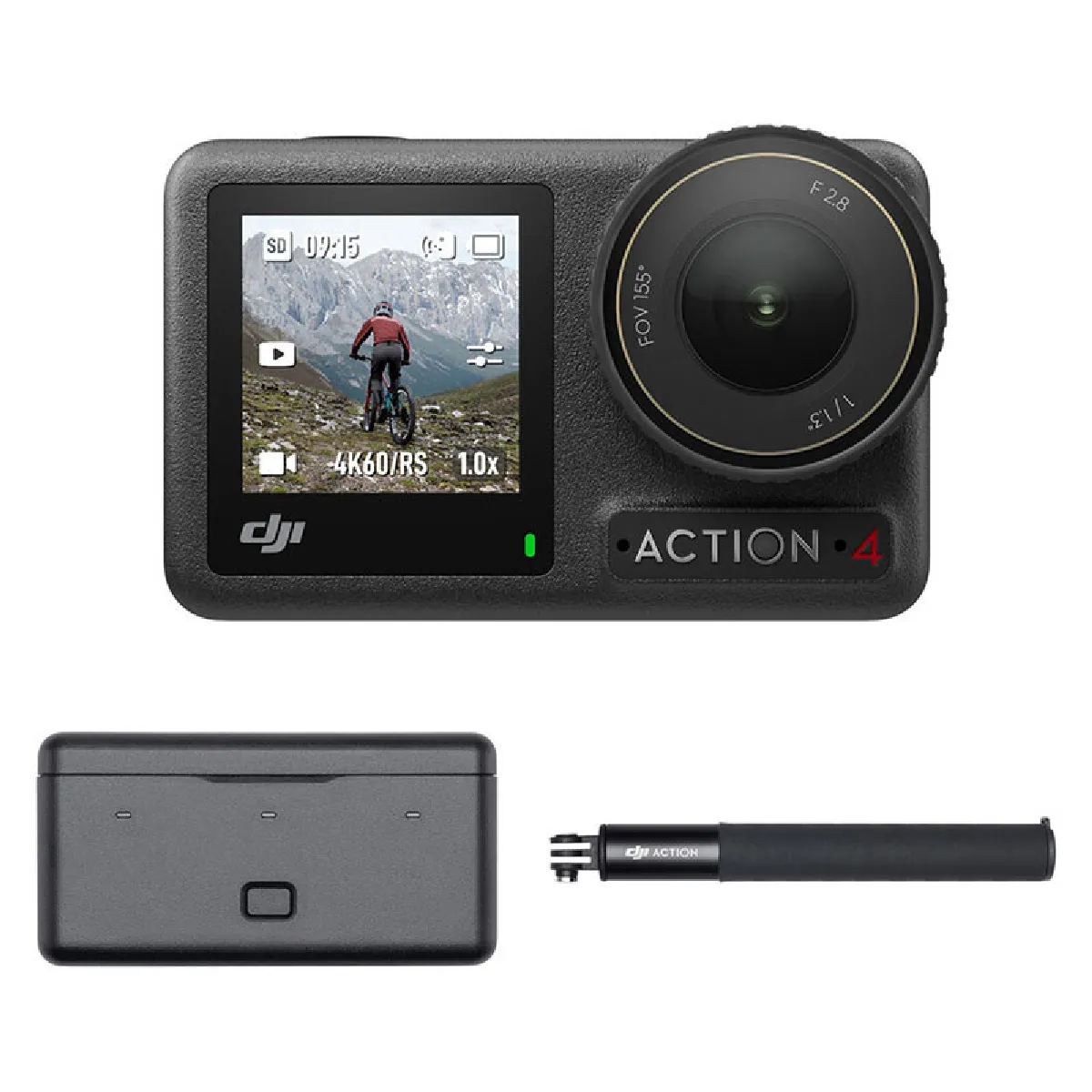 Caméra Sport DJI Osmo Action 4 Adventure Combo – 4K/120 ips Capteur 1/1,3 Pouce