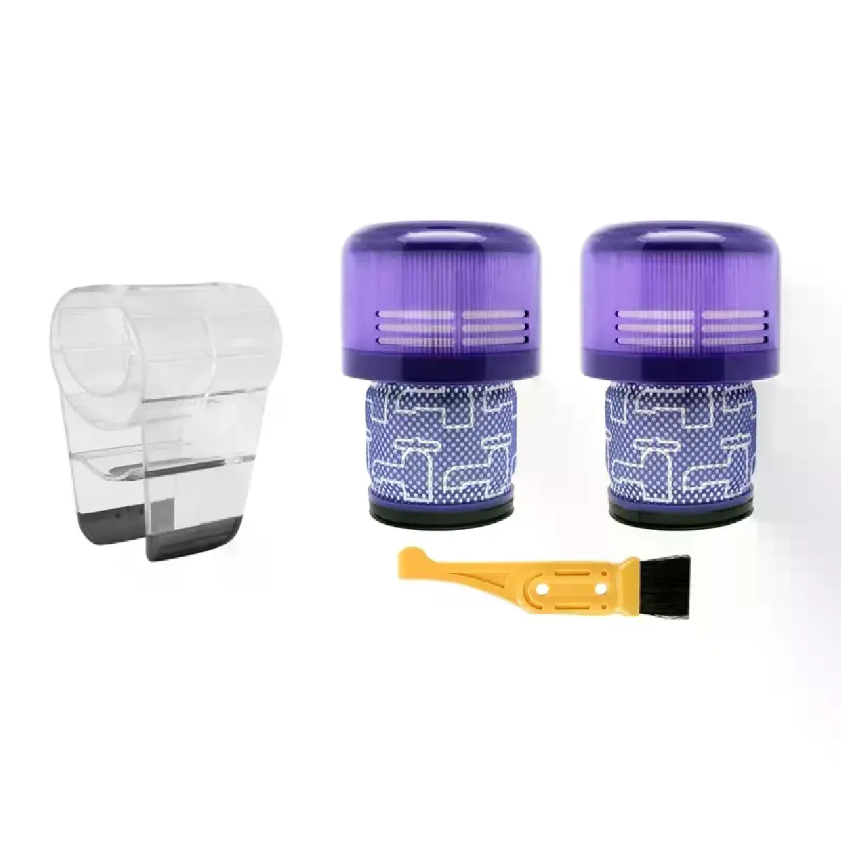 Mandrin étagère Dyson V11 - Violet/Transparent