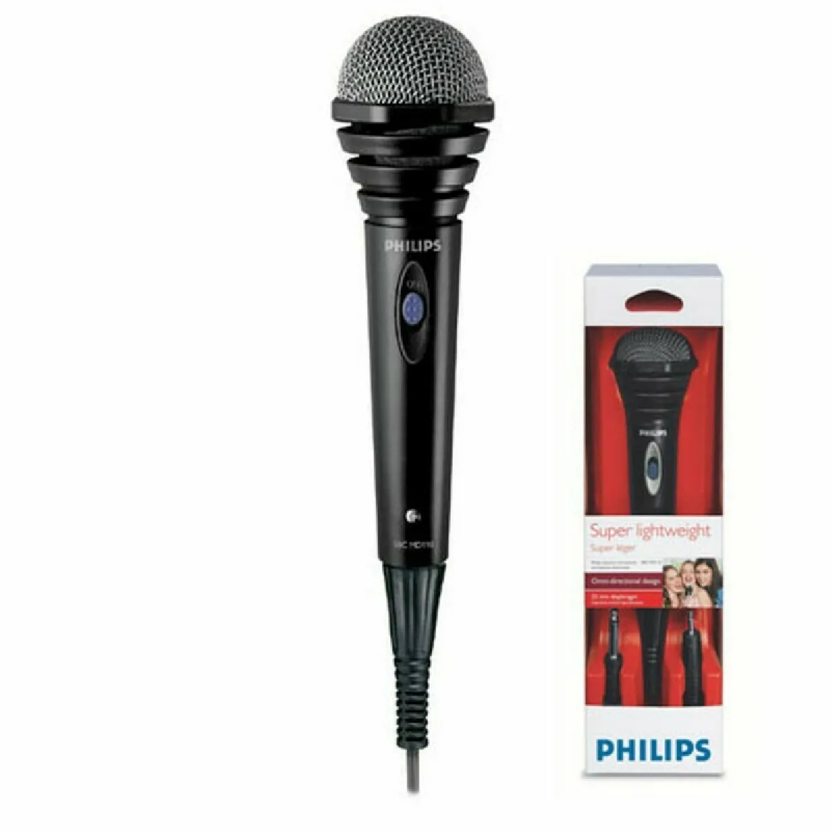 Philips Microphone Karaoké 100 10000 Hz