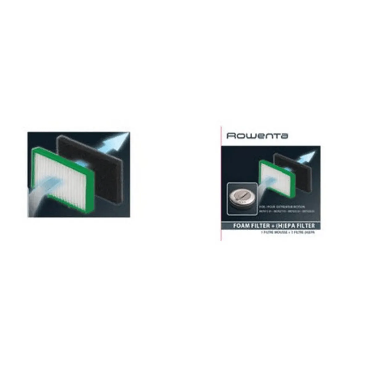 Filtre HEPA Aspirateur Robot Rowenta ZR702001 – Compatible RR70xx
