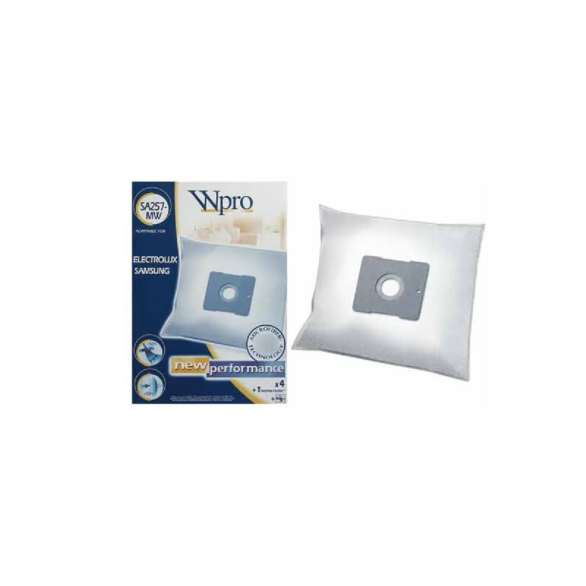Whirlpool Sacs Aspirateur x4 Microfibre