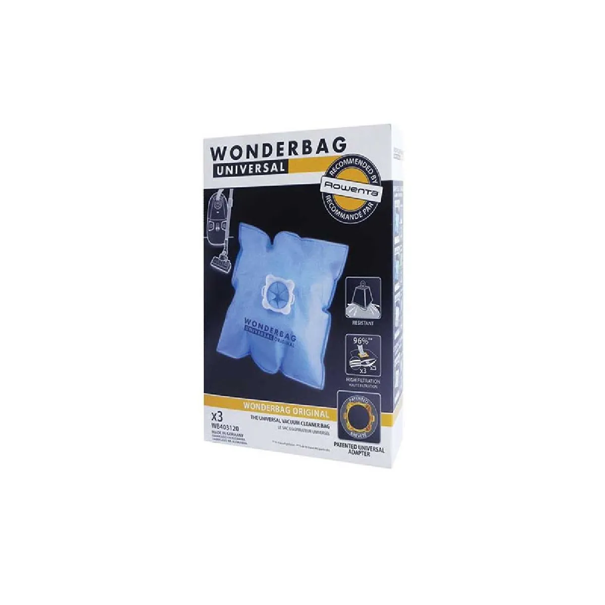 Sac aspirateur Wonderbag Wb403120 sac aspirateur classic x3 - vue 3