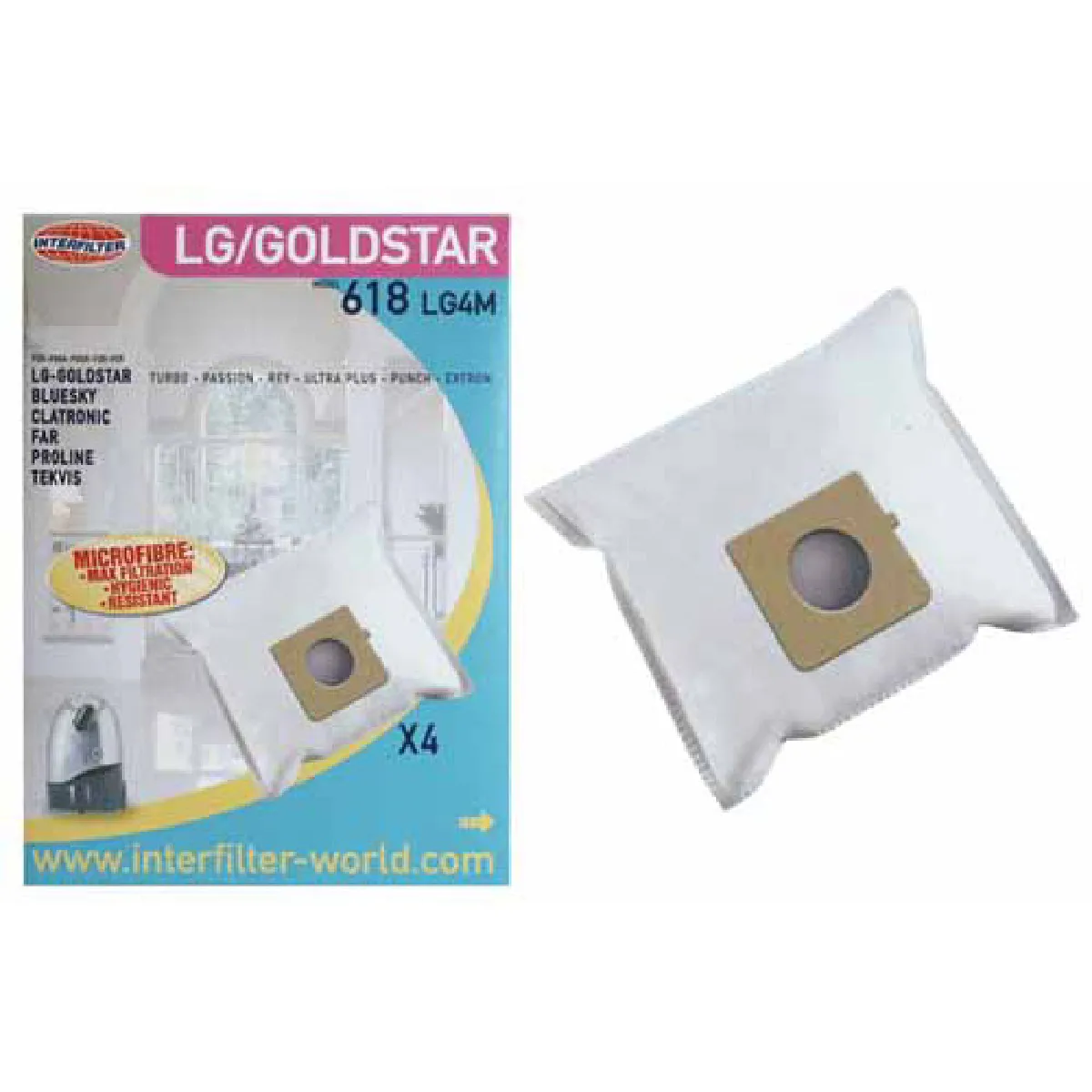 Sachet 5 Sacs pour LG VCD604